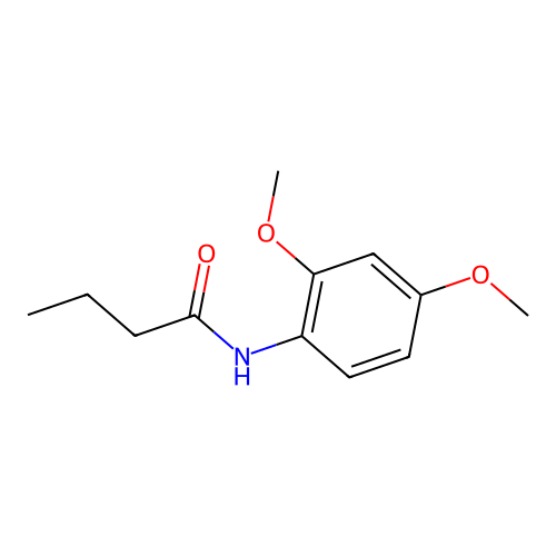 N-(2,4-dimethoxyphenyl)butanamide structure