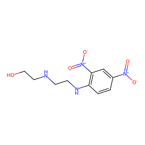 2-({2-[(2,4-Dinitrophenyl)amino]ethyl}amino)ethanol structure