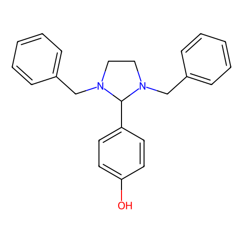 4-(1,3-Dibenzylimidazolidin-2-yl)phenol structure