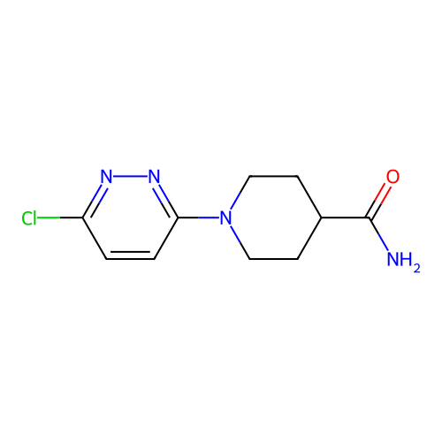 1-(6-Chloropyridazin-3-yl)piperidine-4-carboxamide structure