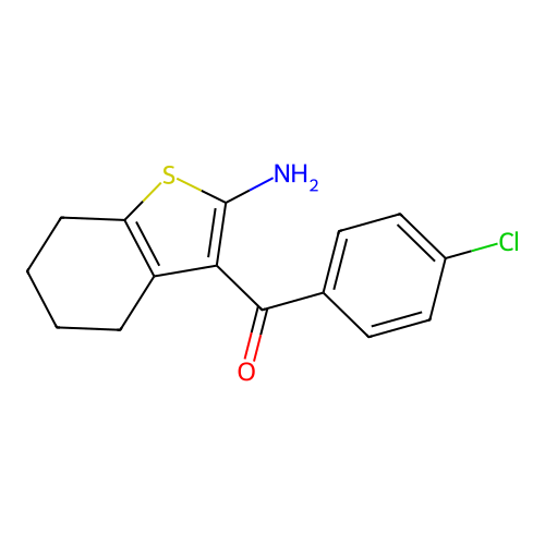 3-(4-Chlorobenzoyl)-4,5,6,7-tetrahydro-1-benzothiophen-2-amine structure