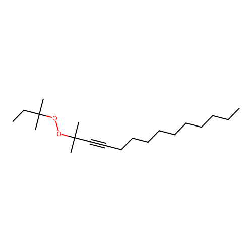 2-Methyl-2-[(2-methylbutan-2-yl)peroxy]tetradec-3-yne structure