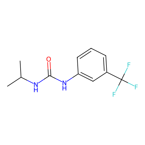 N-isopropyl-N'-[3-(trifluoromethyl)phenyl]urea structure