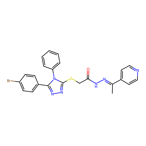 C23H19BrN6OS structure