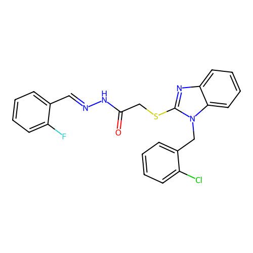 C23H18ClFN4OS structure