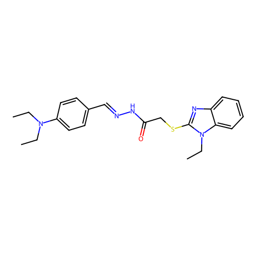 C22H27N5OS structure
