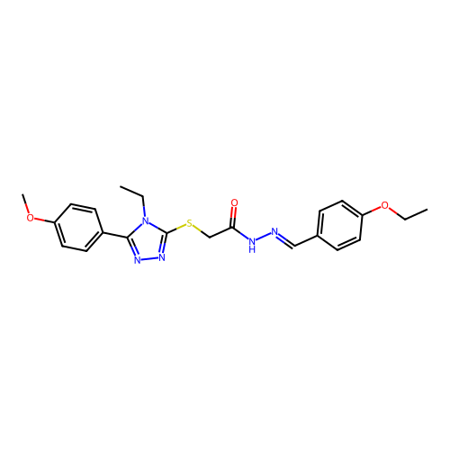 C22H25N5O3S structure