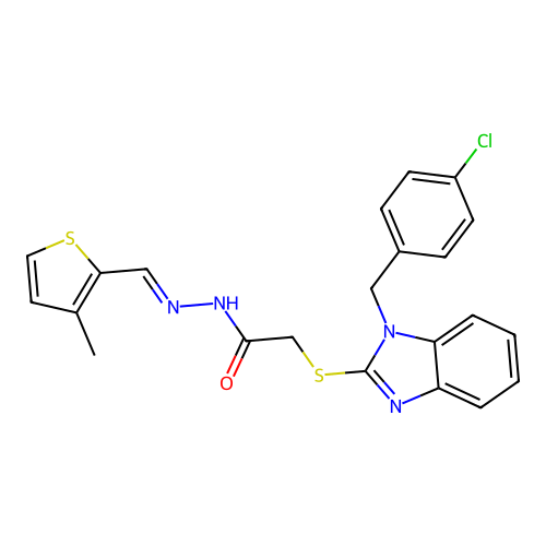 C22H19ClN4OS2 structure