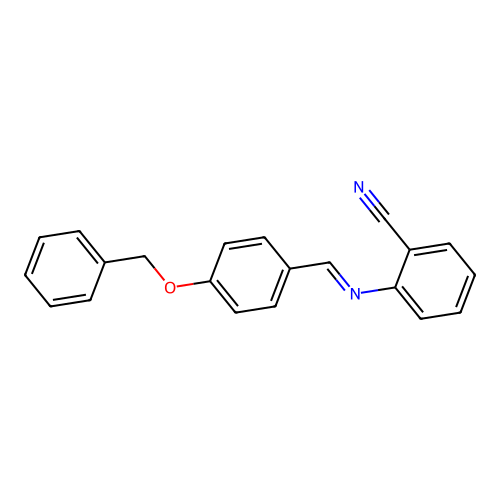 2-{[4-(苄氧基)苄叉]氨基}苯甲腈 structure