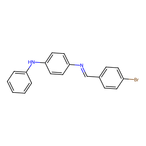 N-[(E)-(4-bromophenyl)methylidene]-N'-phenylbenzene-1,4-diamine structure