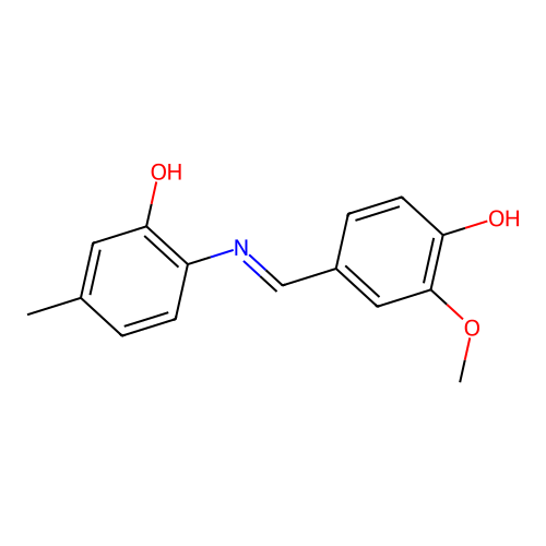4-{[(2-Hydroxy-4-methylphenyl)imino]methyl}-2-methoxyphenol structure