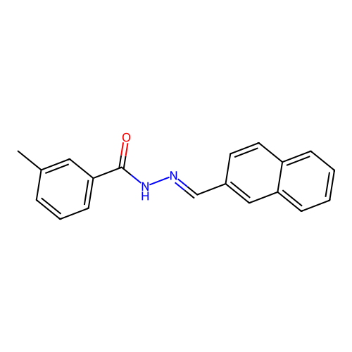 3-methyl-N-[(E)-naphthalen-2-ylmethylideneamino]benzamide structure
