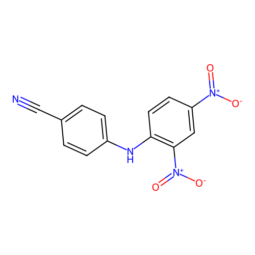 4-[(2,4-Dinitrophenyl)amino]benzonitrile structure