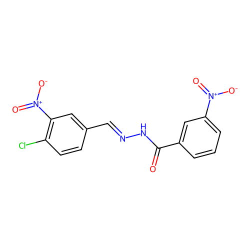 N'-(4-chloro-3-nitrobenzylidene)-3-nitrobenzohydrazide structure