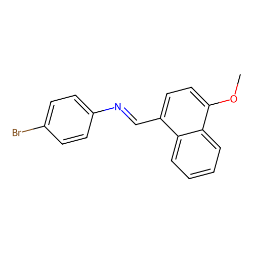 4-bromo-N-[(E)-(4-methoxynaphthalen-1-yl)methylidene]aniline structure