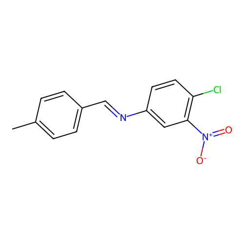 (4-Chloro-3-nitrophenyl)(4-methylbenzylidene)amine structure