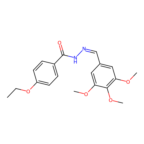 4-ethoxy-N'-(3,4,5-trimethoxybenzylidene)benzohydrazide structure