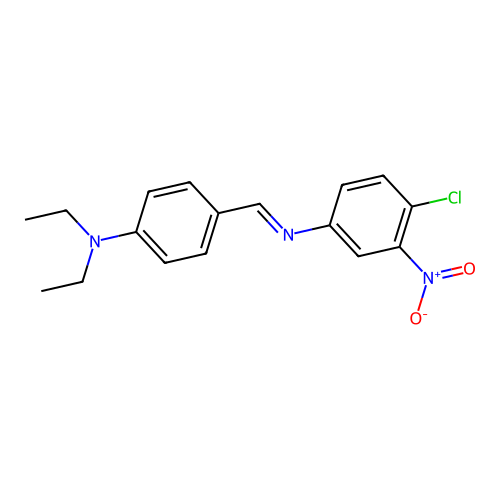 4-chloro-N-[4-(diethylamino)benzylidene]-3-nitroaniline structure