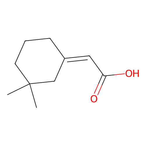 2-[(1Z)-3,3-dimethylcyclohexylidene]acetic acid structure