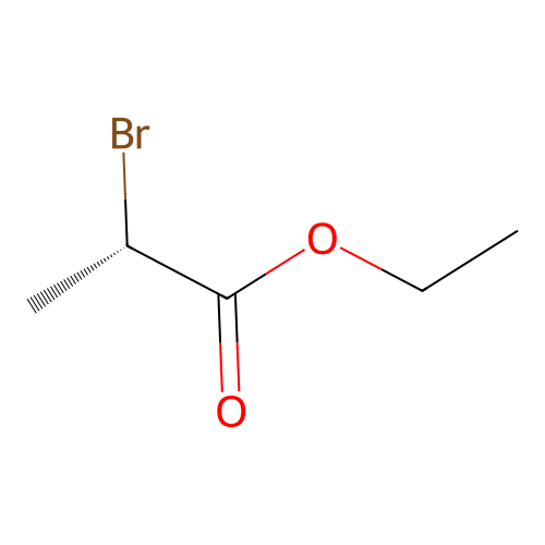 Ethyl alpha-bromopropionate, (-)- structure