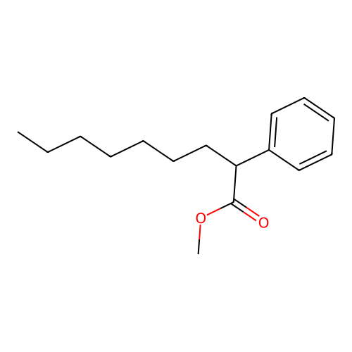Methyl 2-phenylnonanoate structure