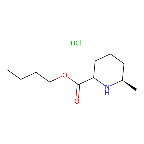 (6R)-butyl 6-methylpiperidine-2-carboxylate hydrochloride structure