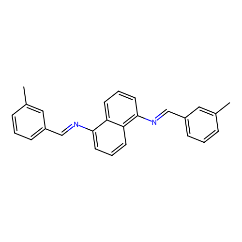 N,N'-bis[(E)-(3-methylphenyl)methylidene]naphthalene-1,5-diamine structure