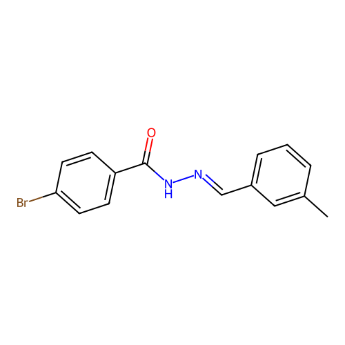 4-bromo-N'-(3-methylbenzylidene)benzohydrazide structure