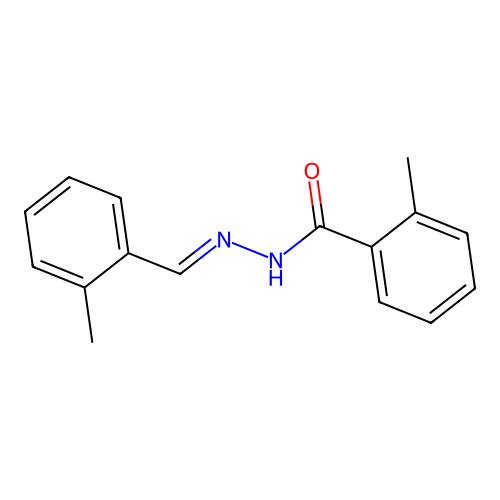 2-methyl-N'-(2-methylbenzylidene)benzohydrazide structure