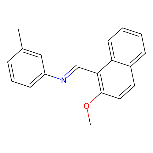 1-(2-methoxynaphthalen-1-yl)-N-(3-methylphenyl)methanimine structure