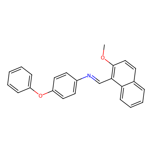N-[(E)-(2-methoxynaphthalen-1-yl)methylidene]-4-phenoxyaniline structure