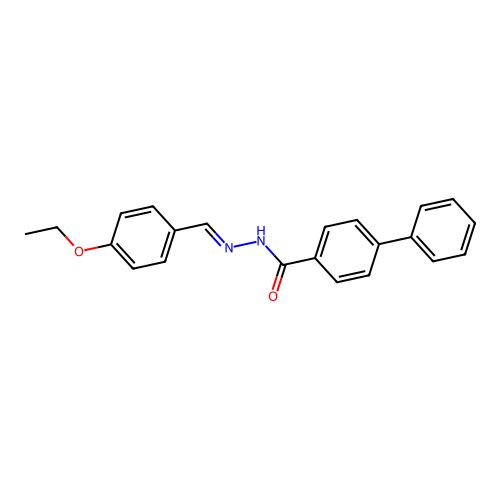N'-(4-ethoxybenzylidene)-4-biphenylcarbohydrazide structure