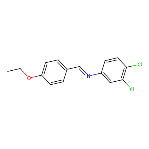 3,4-dichloro-N-[(E)-(4-ethoxyphenyl)methylidene]aniline structure
