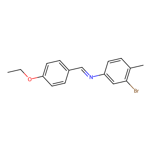 3-bromo-N-[(E)-(4-ethoxyphenyl)methylidene]-4-methylaniline structure