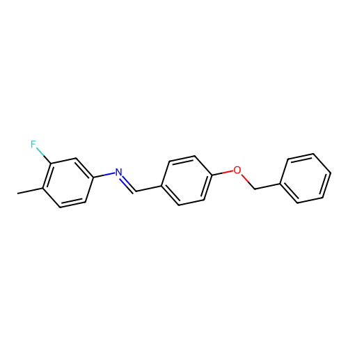 N-[4-(benzyloxy)benzylidene]-3-fluoro-4-methylaniline structure