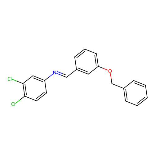 N-{(Z)-[3-(benzyloxy)phenyl]methylidene}-3,4-dichloroaniline structure