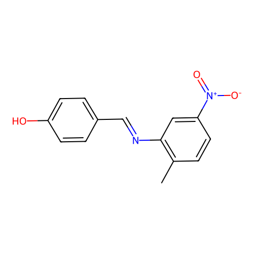 4-[({5-Nitro-2-methylphenyl}imino)methyl]phenol structure