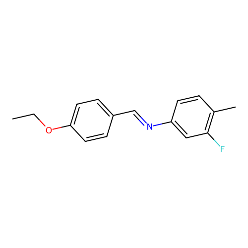 N-[(E)-(4-ethoxyphenyl)methylidene]-3-fluoro-4-methylaniline structure