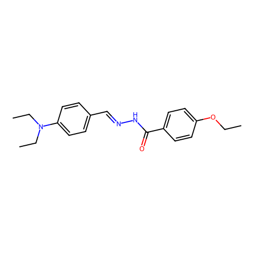 N'-{(E)-[4-(diethylamino)phenyl]methylidene}-4-ethoxybenzohydrazide structure