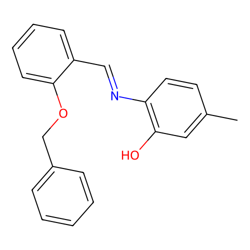 2-{[2-(Benzyloxy)benzylidene]amino}-5-methylphenol structure