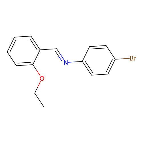 N-(4-bromophenyl)-1-(2-ethoxyphenyl)methanimine structure