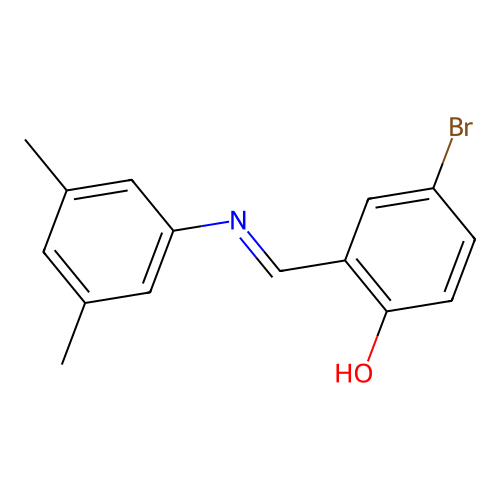 4-Bromo-2-{[(3,5-dimethylphenyl)imino]methyl}phenol structure
