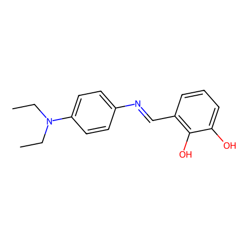 3-((4-Diethylamino-phenylimino)-methyl)-benzene-1,2-diol structure
