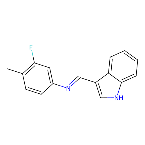 (3-Fluoro-4-methyl-phenyl)-(1h-indol-3-ylmethylene)-amine structure