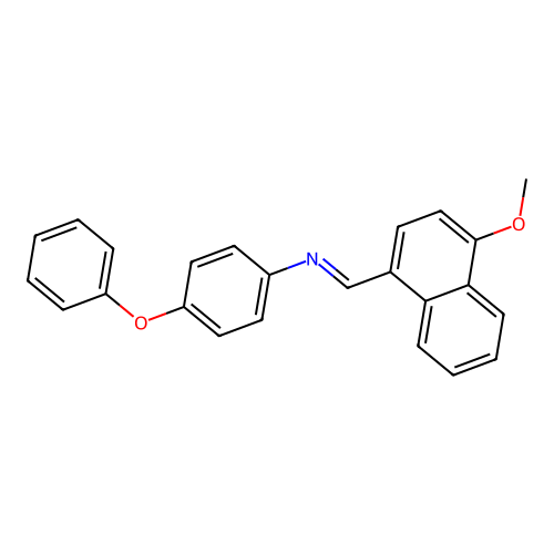 N-[(E)-(4-methoxynaphthalen-1-yl)methylidene]-4-phenoxyaniline structure