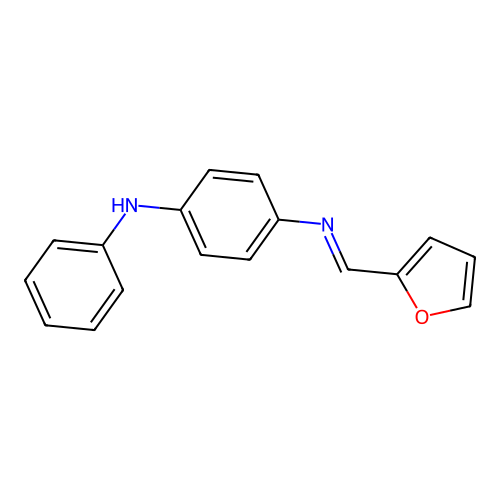 4-(furan-2-ylmethylideneamino)-N-phenylaniline structure