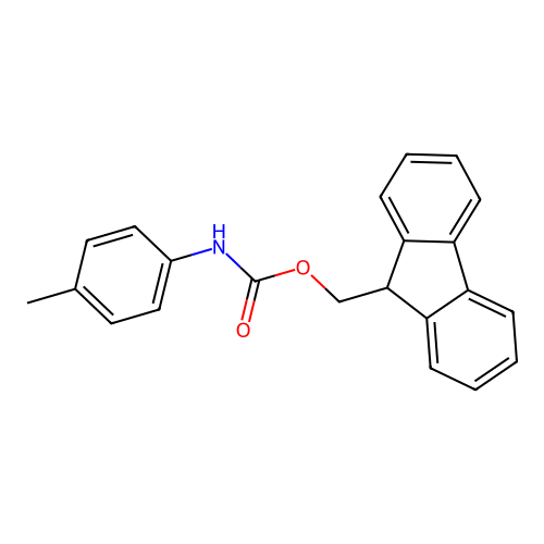 9H-fluoren-9-ylmethyl 4-methylphenylcarbamate structure