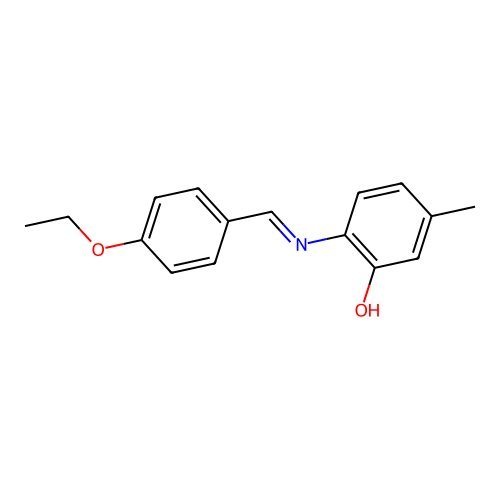 2-[(4-Ethoxybenzylidene)amino]-5-methylphenol structure