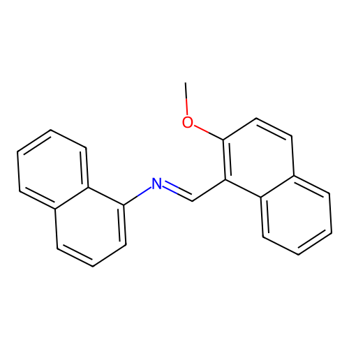 Naphthalen-1-amine, N-(2-methoxy-1-naphthylmethylene)- structure