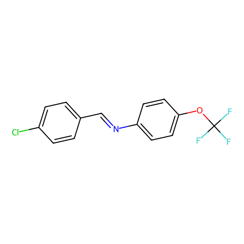 N-(4-chlorobenzylidene)-4-(trifluoromethoxy)aniline structure